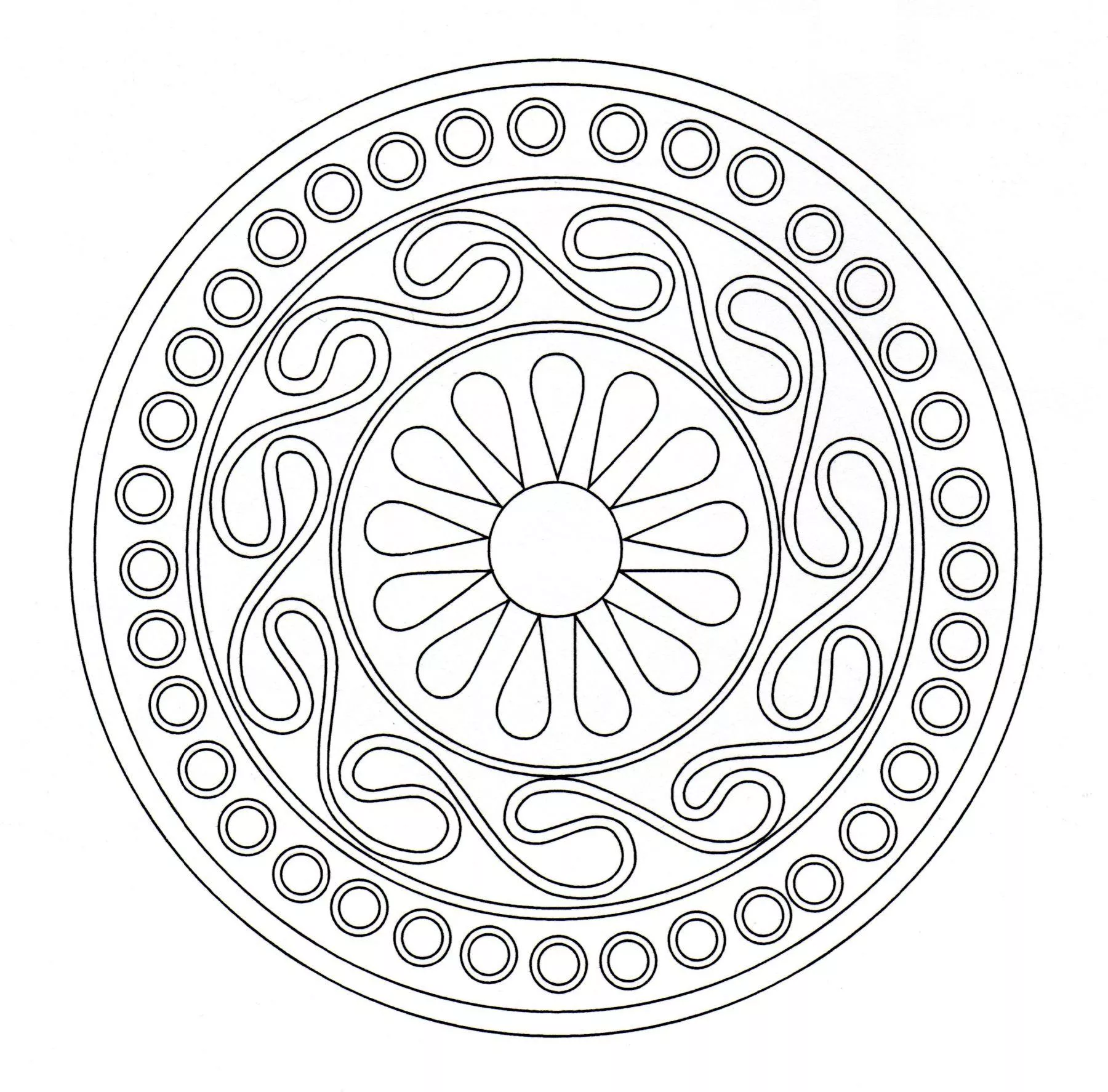 Celtic Mandala - 7 (Simple Mandalas)