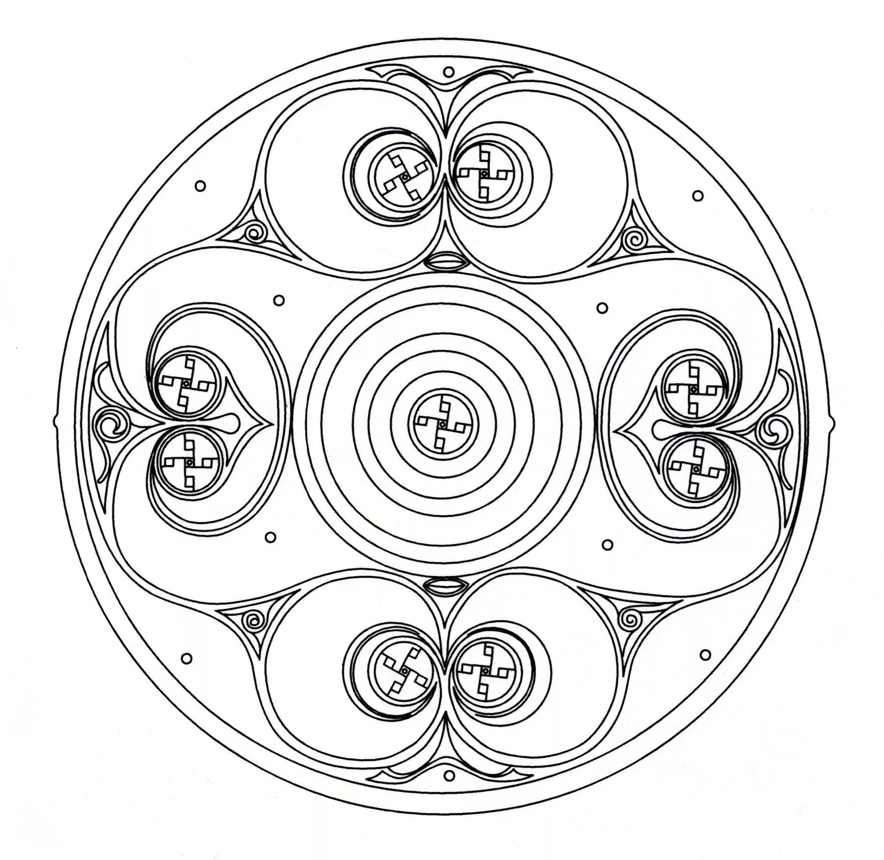 Celtic Mandala - 8 (Simple Mandalas)
