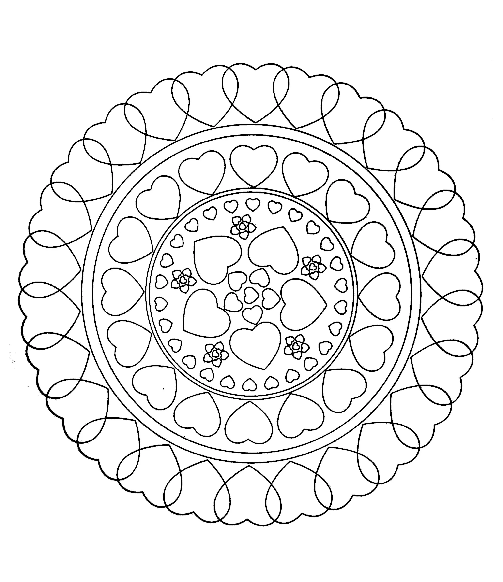 Mandala to color free to print - 16 (Simple Mandalas)