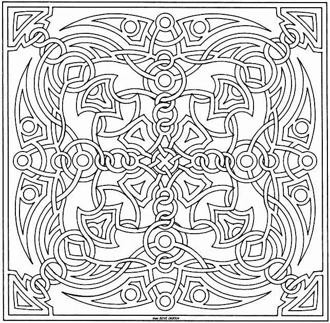 Mandala to color free to print - 23 (Simple Mandalas)