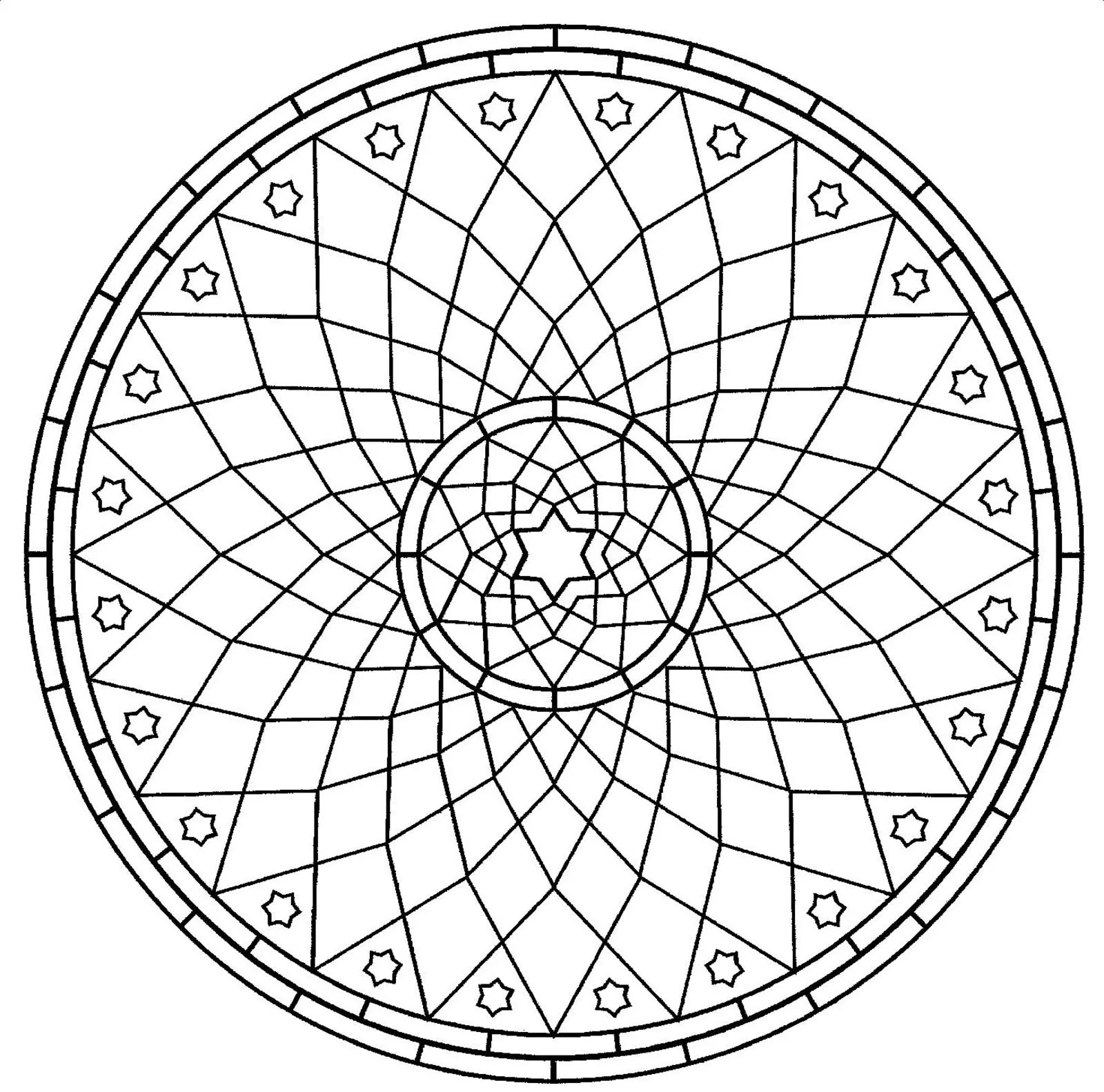 Mandala to download rosace (Simple Mandalas)