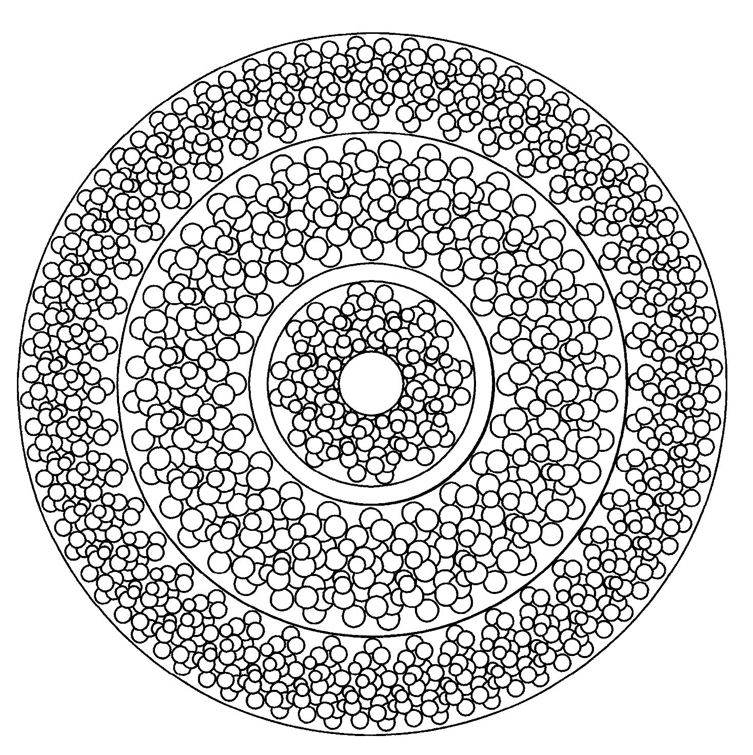 If you search for a Mandala not too complicated to complete, but still with a relative difficulty level, this one is good for you.