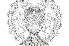 Owl Mandala by Kchung