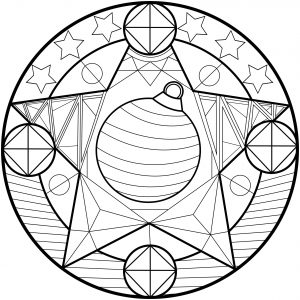 Simple Mandalas : Christmas ornaments Mandala