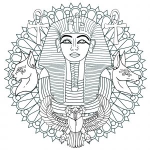 Egypt & Tutankhamun Mandala   First version