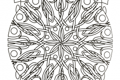 Mandala to download floral abstraction