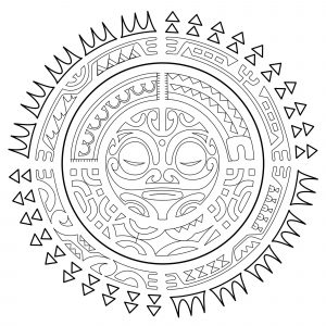 Polynesian tattoos : the sun