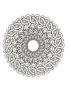 multiple circle coloring pages