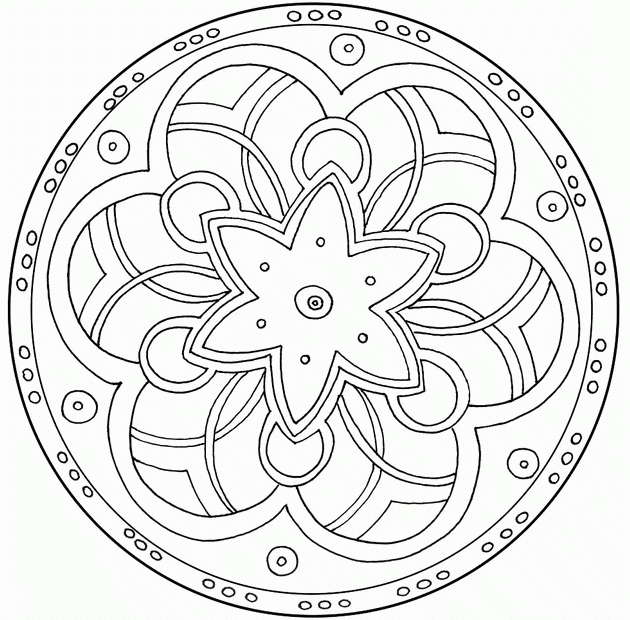 Mandala to color zen relax free - 4 (Zen & Anti-stress Mandalas)