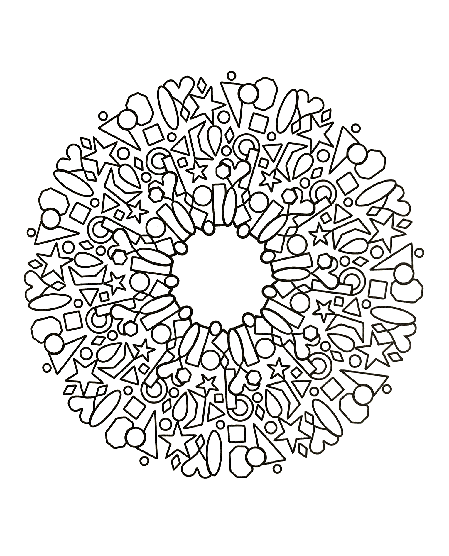 Offer yourself a parenthesis of Zen with this beautiful Mandala coloring page, very positive and funny, with the colors that please you the most. You will quickly feel the benefits of coloring.