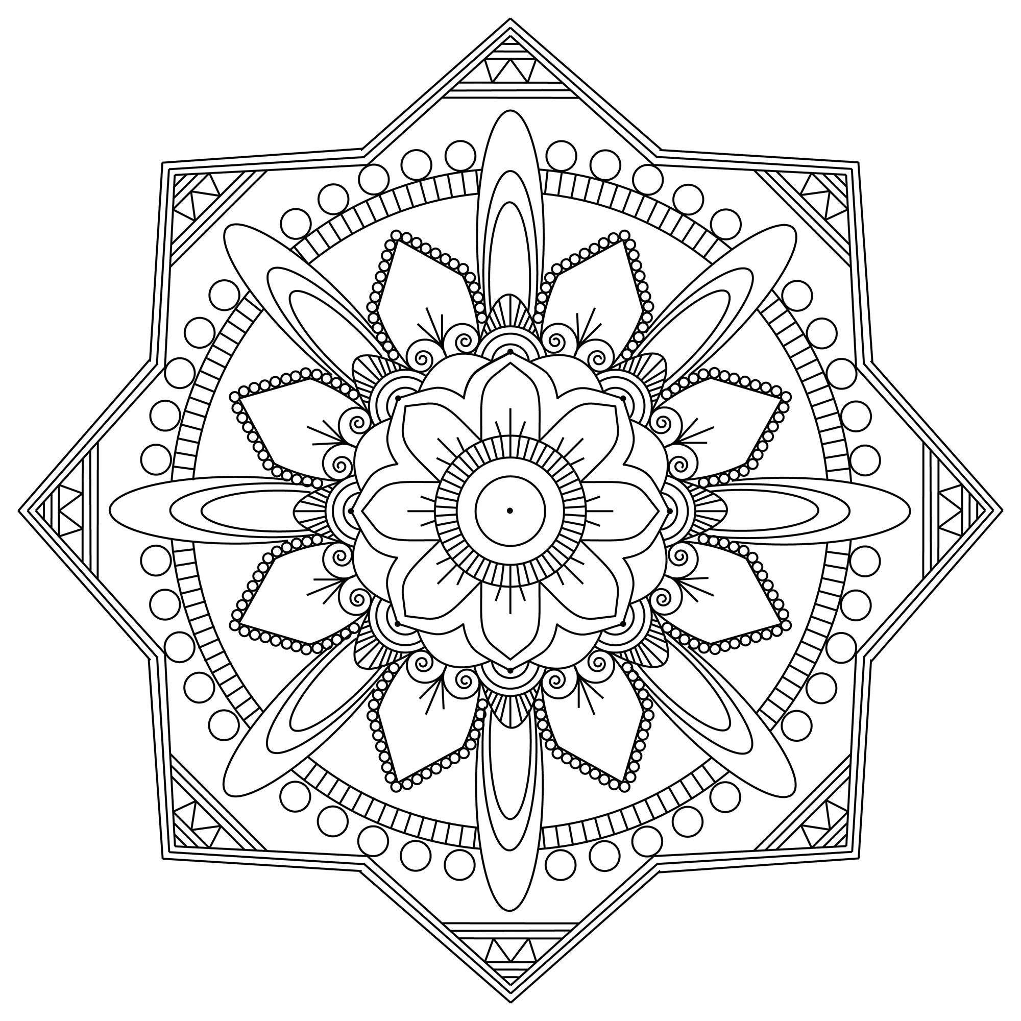 "Art therapy" Mandala (Zen & Anti-stress Mandalas)