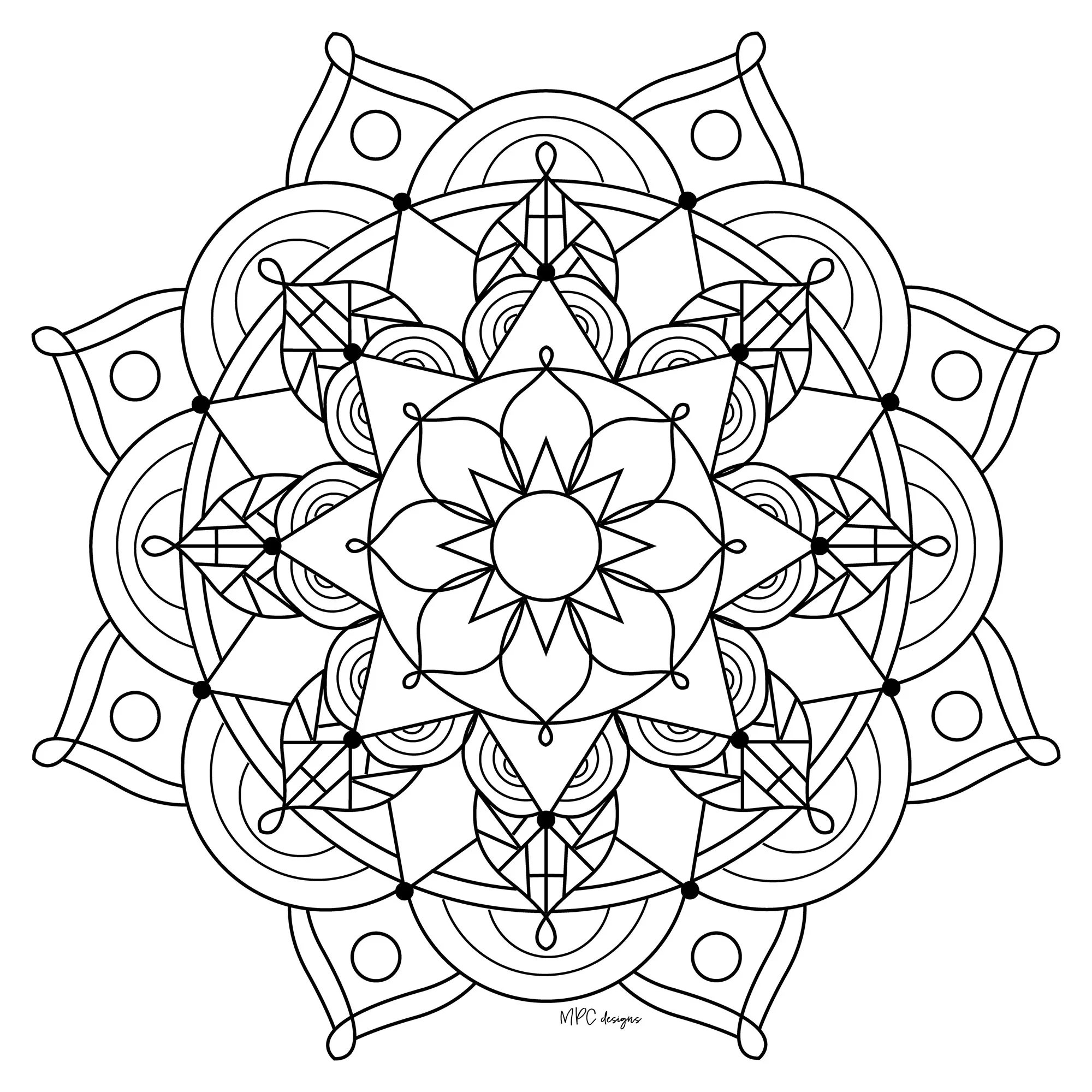 Ant-stress simple Mandala (Zen & Anti-stress Mandalas)