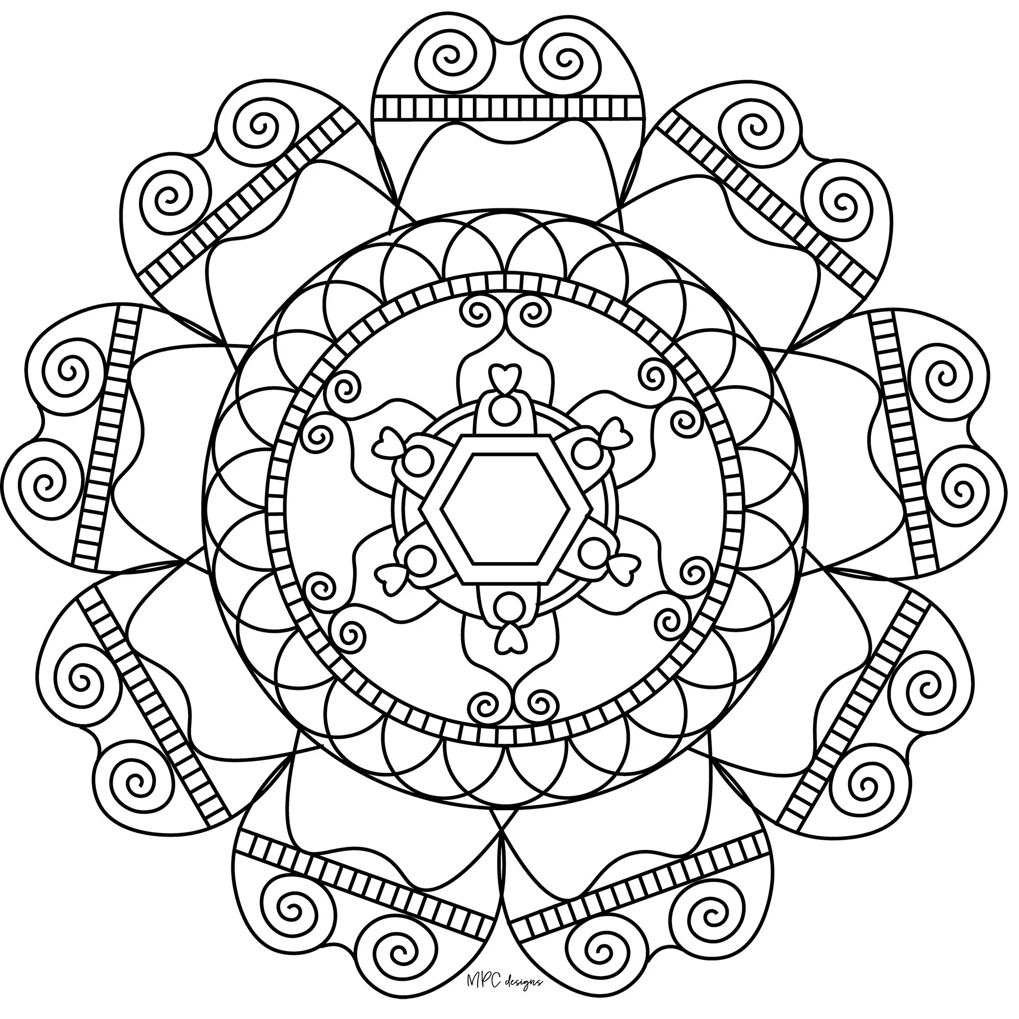 Simple & inspiring Mandala (Zen & Anti-stress Mandalas)