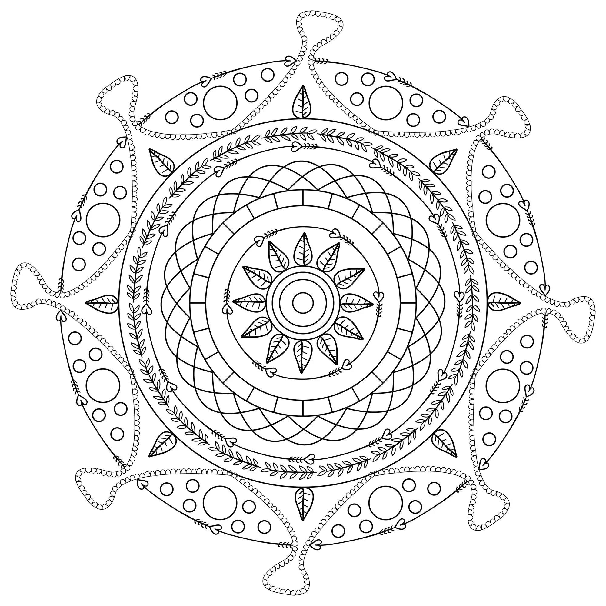 Cute Anti-stress Mandala (Zen & Anti-stress Mandalas)