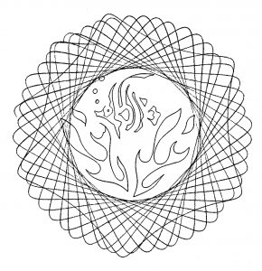 Anti-stress hand drawn Mandala by Domandala - 2