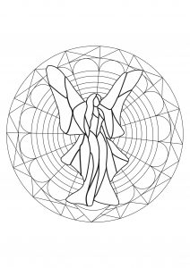 Fairy Stained Flass Mandala
