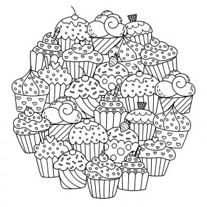 Mandala with Cupcakes