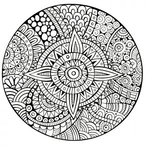 Thick lines Mandala