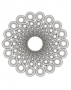 Mandala With Rings Of Different Sizes