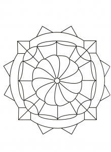 mandala with large areas